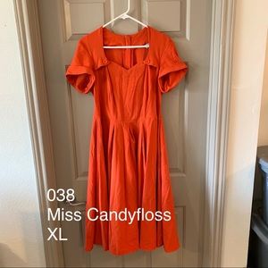 Miss Candyfloss Stella-Lee orange dress